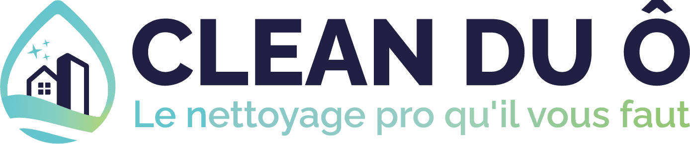 Logo – CLEAN DU Ô – Horizontal – Avec baseline – couleurs nettoyage a pontarlier professionnel fin de bail fin de chantier déménagement clean du o entreprise de nettoyage ménage-5